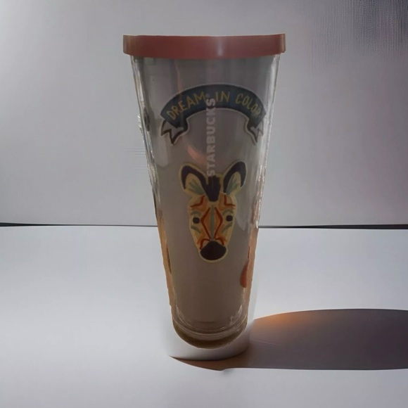 Starbucks 24 Oz Tumbler With Lid Straw Dream In Color Patches Coffee Cold Drinks - Picture 1 of 5